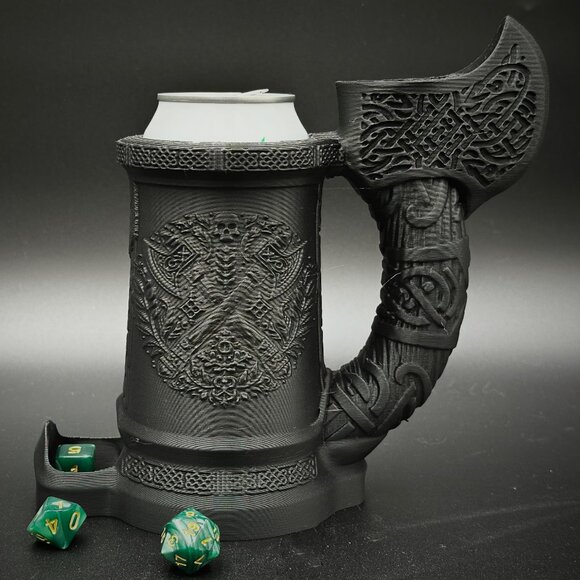 Ax Handle Can Cozy and Dice Tower Combined! For Dungeons and Dragons, DnD, RPG - Picture 1 of 6